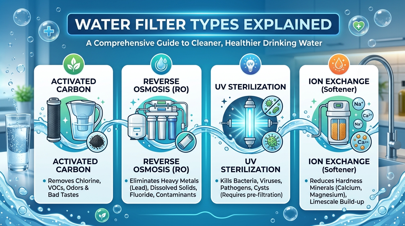 Water Filter Types Explained